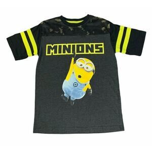 Despicable ME Boys Minions T Shirt Size 8 Short Sleeve Pullover